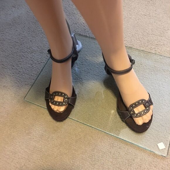 Unlisted Brown High Heel Sandals Size 8 - Picture 4 of 8